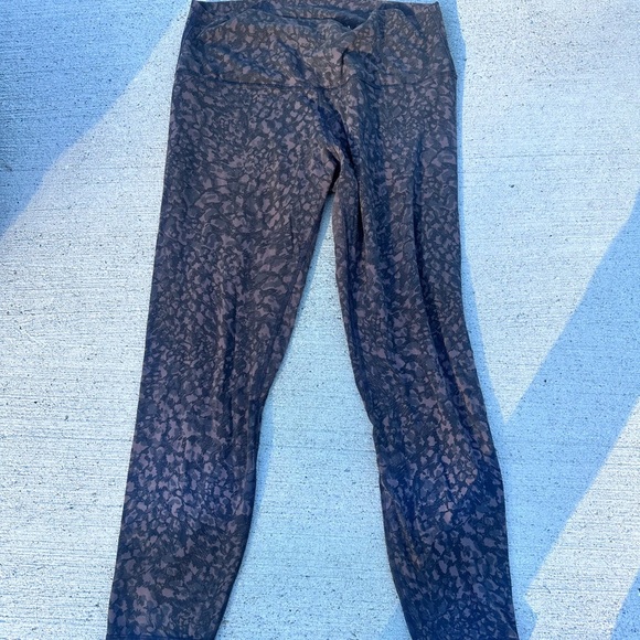 lululemon athletica Pants - Leopard Print Leggings Lululemon align 25” size 12